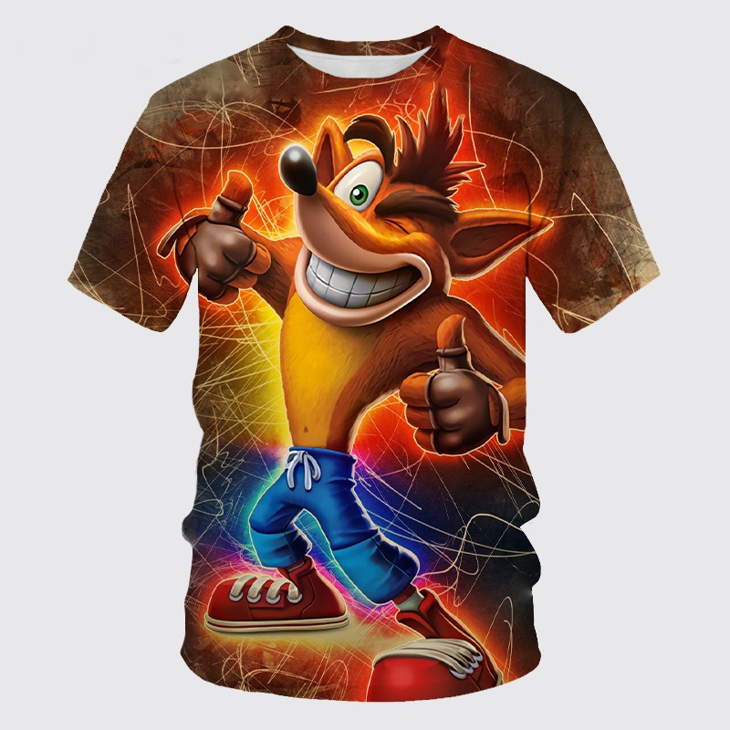 Kids Toys Vintage - Retro Game Crash Bandicoot 3D Print