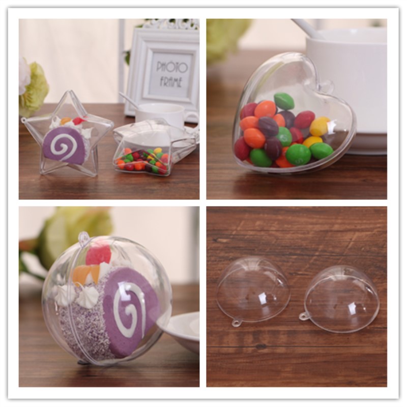 Kids Toys Vending Machine - 20Pcs Empty Plastic Transparent Ball Open