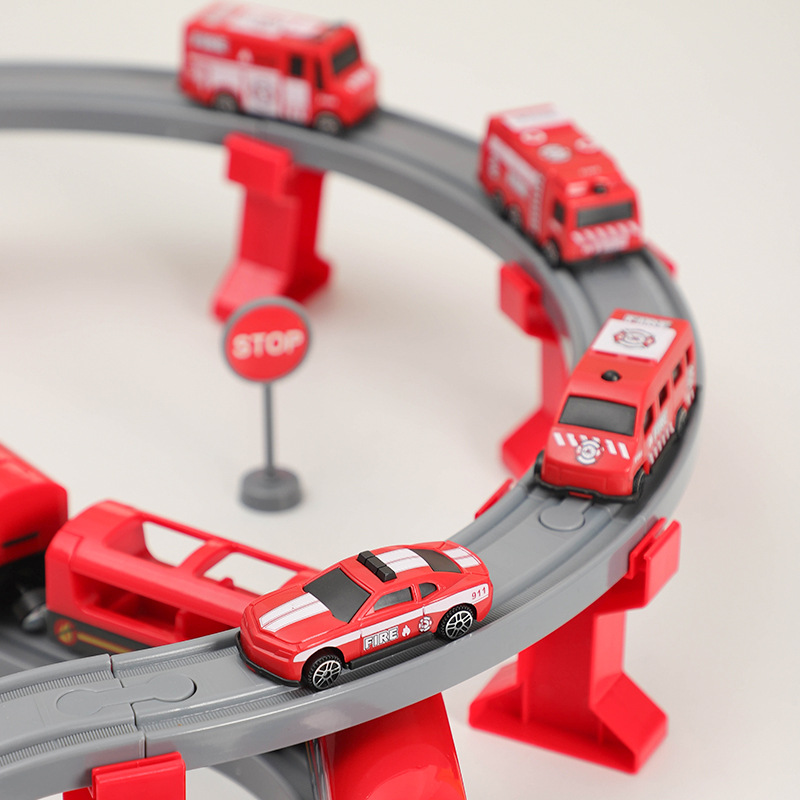 DIY Red Plastic Train Track Se - Kids Toys Brands ulasan dan harga