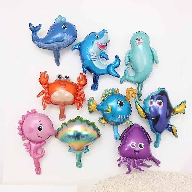 9pcs Mini Sea Word Theme Crab  - Water Balloon Set ulasan dan harga