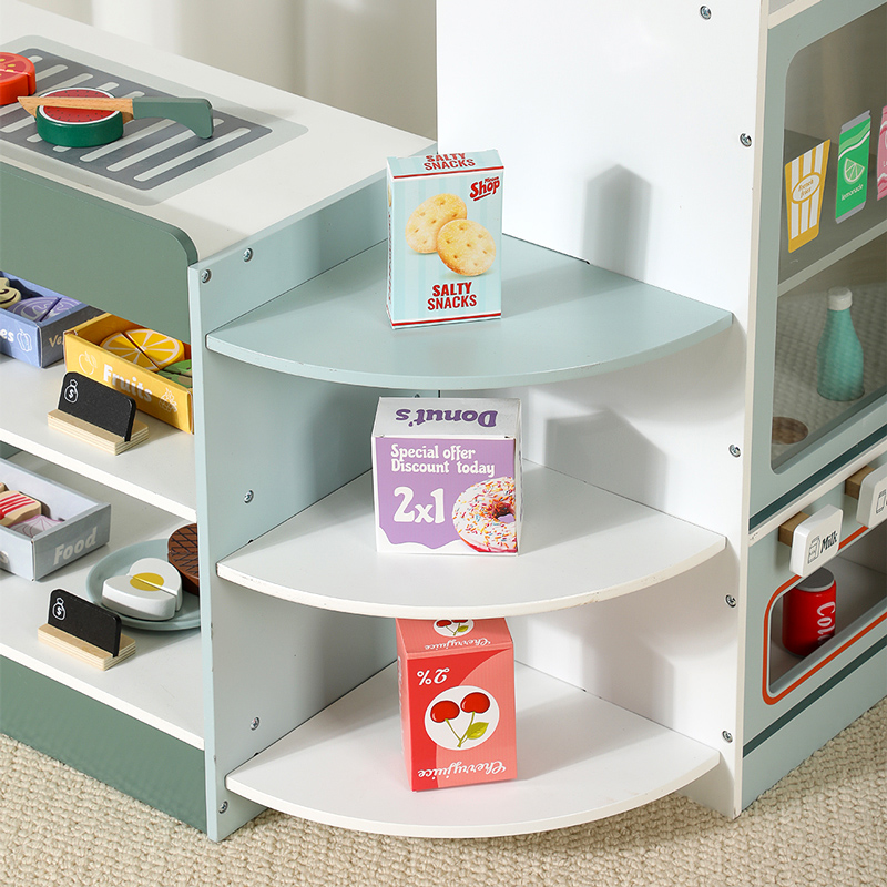 Kids Wooden Grocery Store Play - Kids Toys Vending Machine ulasan dan harga