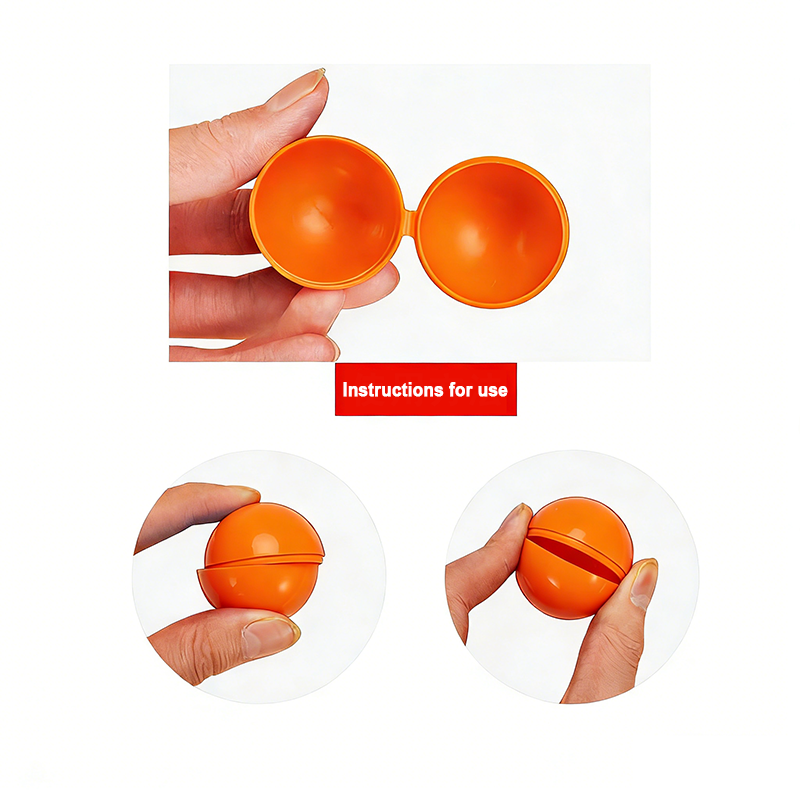 100-500Pcs 4CM Orange Plastic  - Kids Toys Vending Machine ulasan dan harga