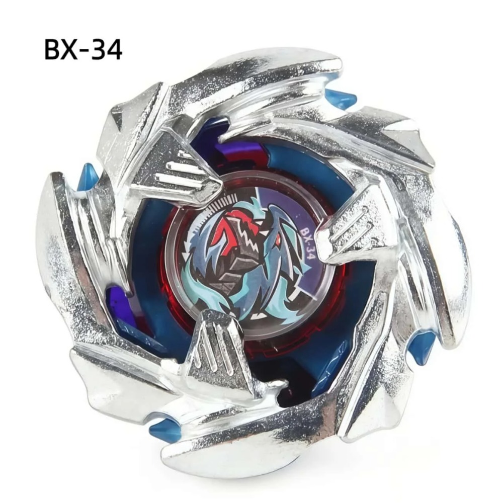 BX-34 Silver Blue Cobalt Drago - Spin Top Gyro Toy ulasan dan harga