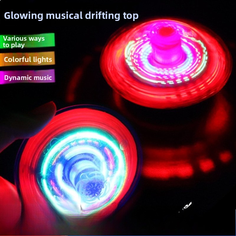 UFO Flashing Music Gyro Electr - Spin Top Gyro Toy ulasan dan harga