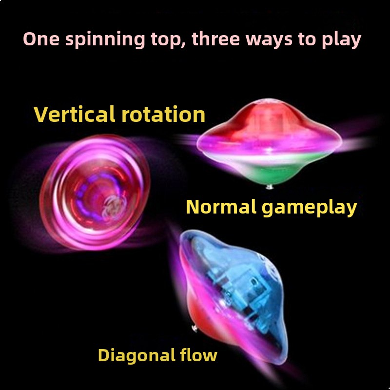 UFO Flashing Music Gyro Electr - Spin Top Gyro Toy ulasan dan harga