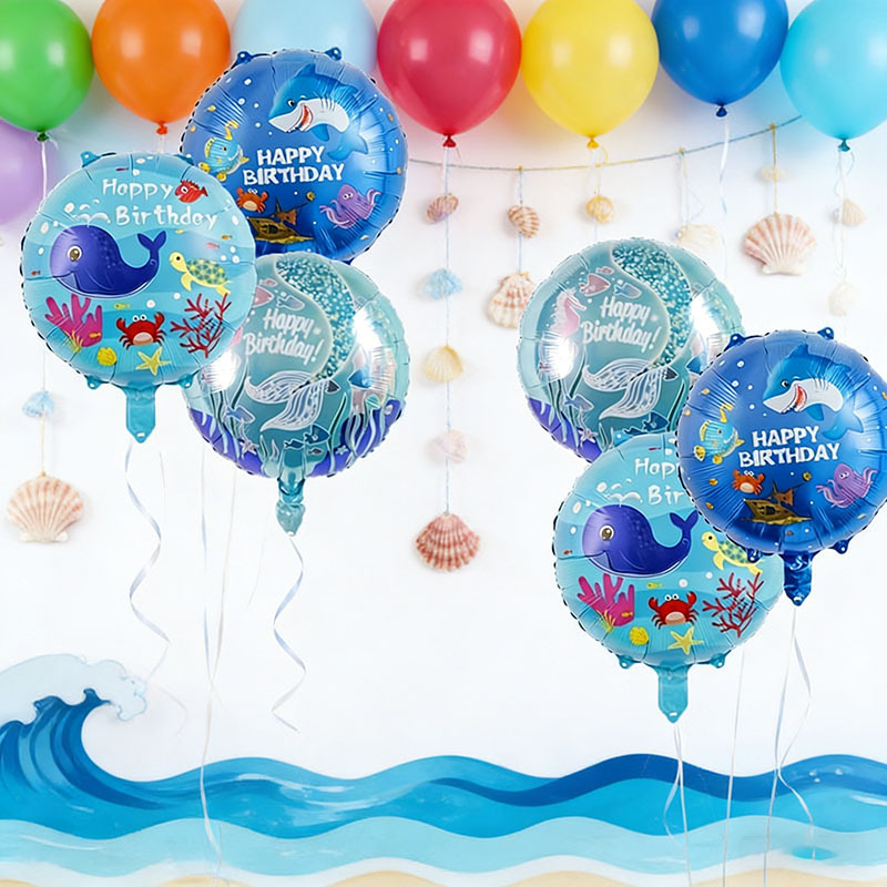 6pcs Ocean Theme Party Balloon - Water Balloon Set ulasan dan harga