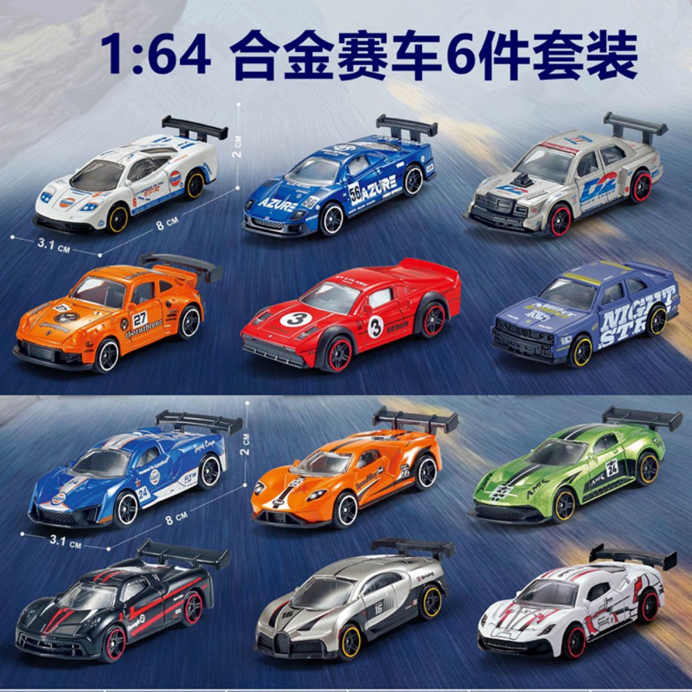 1:64 Alloy Racing Car 6Pcs Set - Kids Toys Vending Machine ulasan dan harga