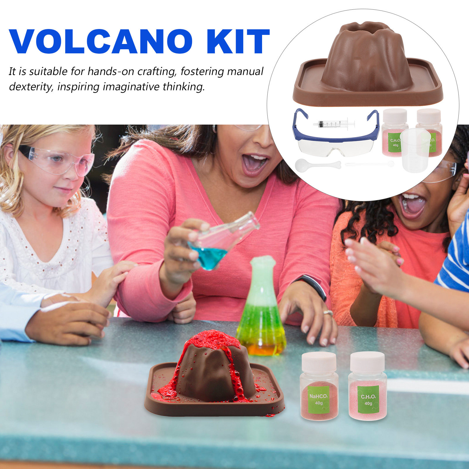 1 Set Volcano Eruptions Experi - Volcano Experiment Kit ulasan dan harga