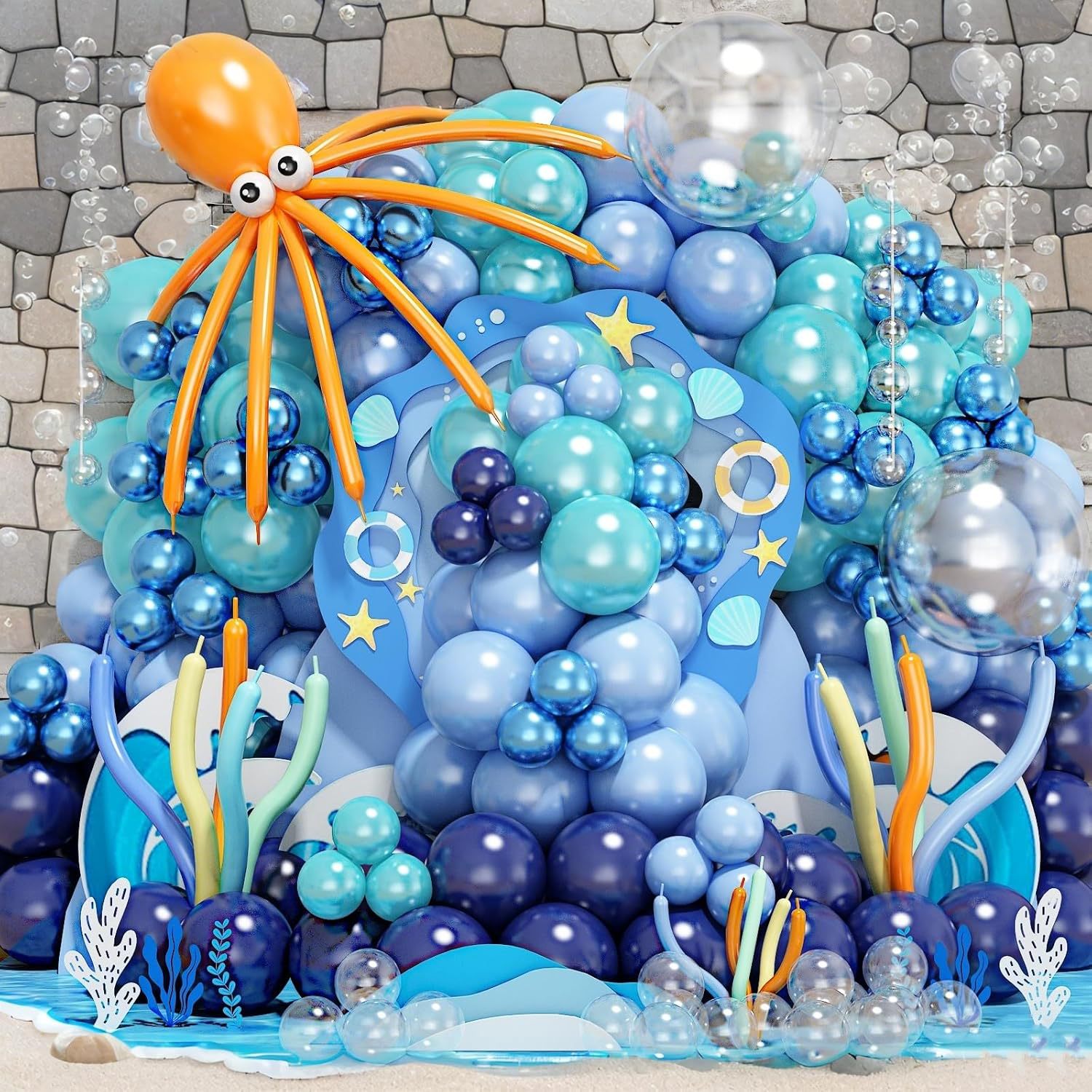 Ocean Theme Balloon Arch Set U - Water Balloon Set ulasan dan harga