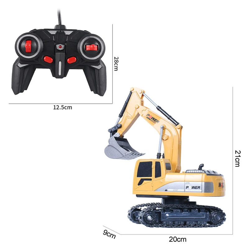 RC Excavator 2.4Ghz 6 Channel  - Kids' Toys Channel ulasan dan harga