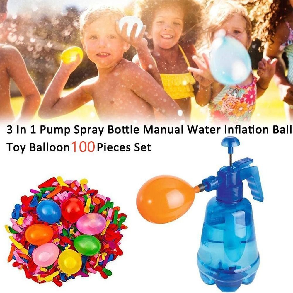 Plastic Water Balloon Pump Out - Water Balloon Set ulasan dan harga