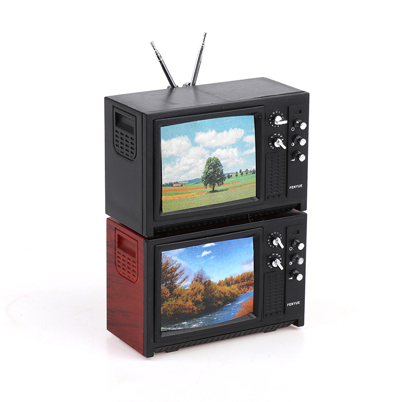 1pc 1/12 Dollhouse Mini Televi - Kids Toys Vintage ulasan dan harga