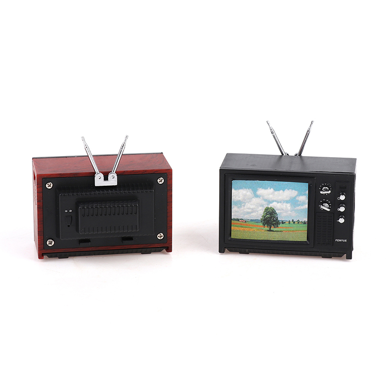 1pc 1/12 Dollhouse Mini Televi - Kids Toys Vintage ulasan dan harga